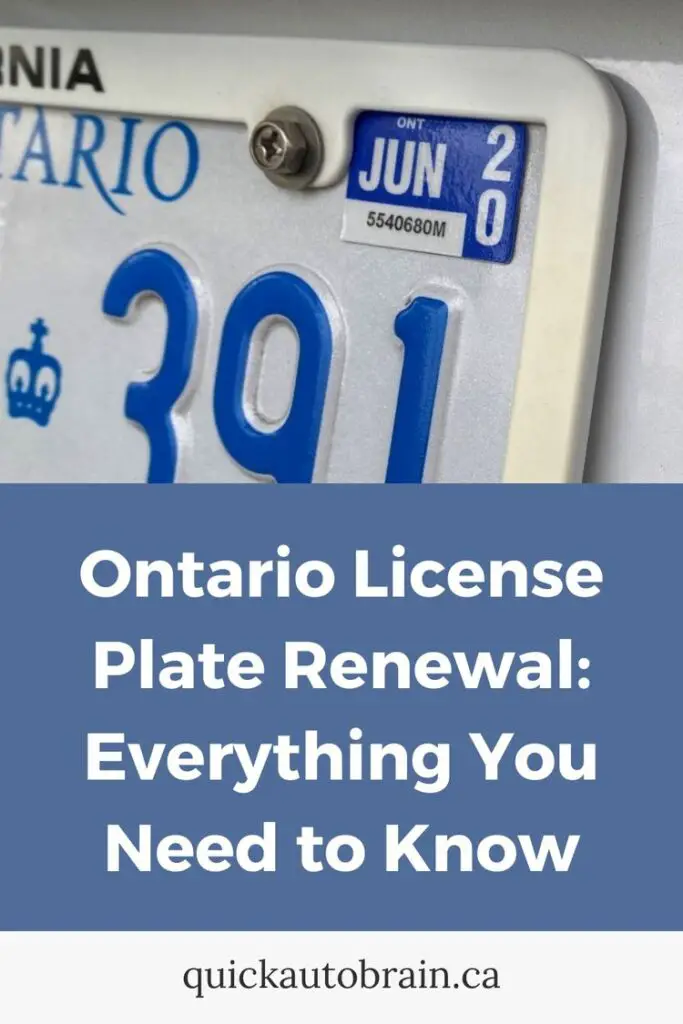 Ontario License Plate Renewal: Everything You Need to Know