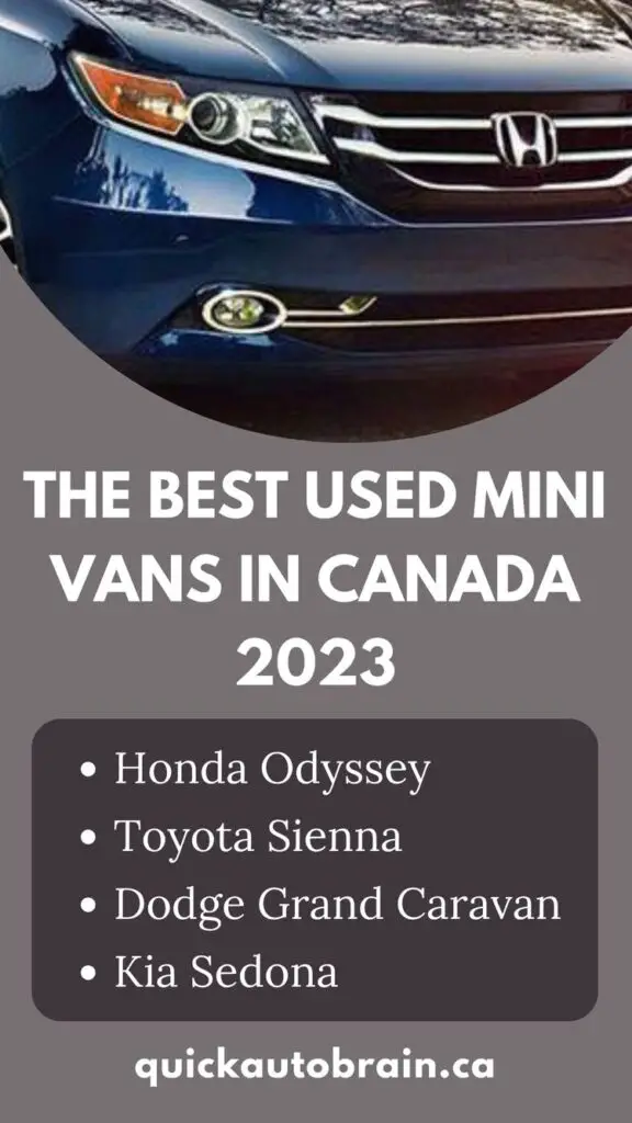 The Best Used Mini Vans in Canada 2023